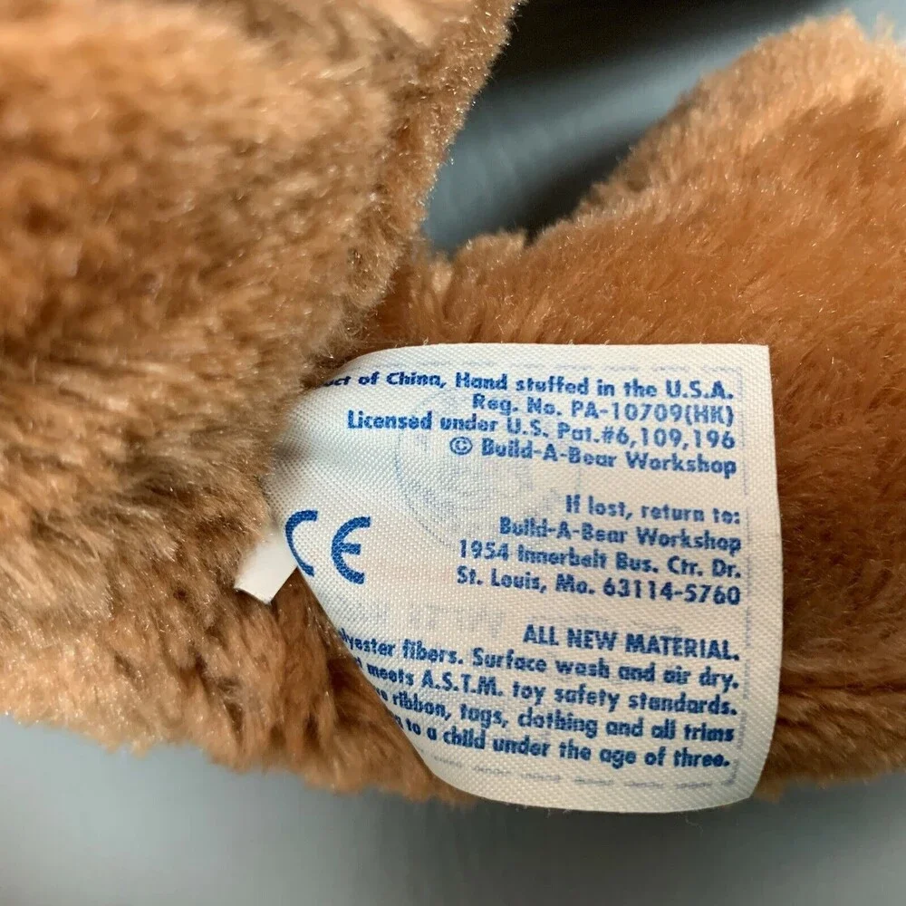 Build a Bear Plush Stuffed Puppy Dog Animal Floppy Ears Light Brown 11